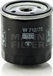 MANN Фильтр масляный OPEL AstF/G/VecA/OmA/B NEXIA (W 712/75) MANN Фильтр масляный OPEL AstF/G/VecA/OmA/B NEXIA (W 712/75)