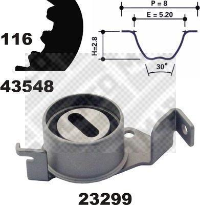 MAPCO 23548 комплект ремня грм на MITSUBISHI CARISMA (DA_)