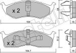 METELLI 22-0356-1 комплект тормозных колодок, дисковый тормоз на DODGE NEON II