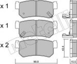 METELLI 22-0519-0 комплект тормозных колодок, дисковый тормоз на SSANGYONG KORANDO (KJ)