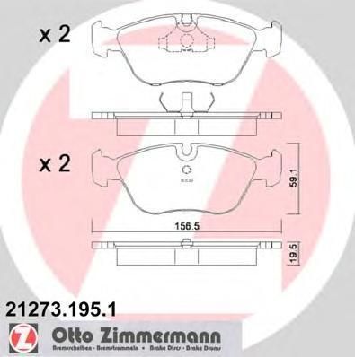 MINTEX MDB1204 Колодки торм.пер. Nissan Patrol Y60 (88-97), Mitsubishi Paje