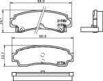 MINTEX MDB1548 комплект тормозных колодок, дисковый тормоз на NISSAN SUNNY III Liftback (N14)
