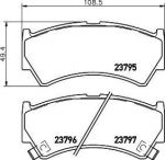 MINTEX MDB2056 Колодки торм.пер. Suzuki Baleno