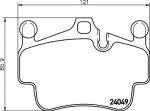 MINTEX MDB2842 комплект тормозных колодок, дисковый тормоз на PORSCHE BOXSTER (987)
