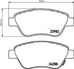 MINTEX MDB2854 комплект тормозных колодок, дисковый тормоз на OPEL CORSA D