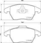 MINTEX MDB3022 комплект тормозных колодок, дисковый тормоз на VW LOAD UP