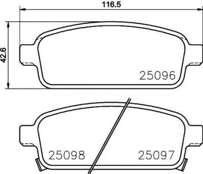 MINTEX MDB3087 комплект тормозных колодок, дисковый тормоз на OPEL ASTRA J Sports Tourer
