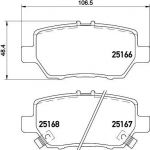 MINTEX MDB3169 комплект тормозных колодок, дисковый тормоз на HONDA LEGEND IV (KB_)