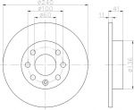 MINTEX MDC1453 тормозной диск на OPEL CORSA C фургон (F08, W5L)