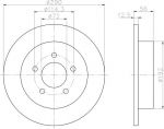 MINTEX MDC1553 тормозной диск на CHRYSLER VOYAGER III (GS)