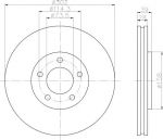 MINTEX MDC1554 тормозной диск на CHRYSLER VOYAGER III (GS)
