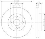 MINTEX MDC2042 тормозной диск на MAZDA 2 (DE)