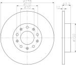 MINTEX MDC2159 тормозной диск на ALFA ROMEO 159 (939)