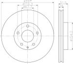 MINTEX MDC2536 тормозной диск на MAZDA CX-5 (KE, GH)