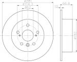 MINTEX MDC2545 тормозной диск на TOYOTA CAMRY седан (_XV4_)