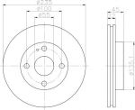 MINTEX MDC743 тормозной диск на MAZDA 323 C IV (BG)