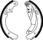 MINTEX MFR129 комплект тормозных колодок на OPEL KADETT D (31_-34_, 41_-44_)