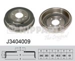 NIPParts J3404009 тормозной барабан на HONDA CONCERTO седан (HWW)