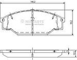 NIPParts J3602047 комплект тормозных колодок, дисковый тормоз на TOYOTA HILUX II пикап (LN8_, RN5_, LN6_, YN6_, YN5_, LN5_, RN6_)