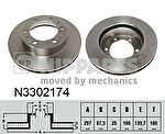 NIPParts N3302174 тормозной диск на TOYOTA HILUX III пикап (KUN_, TGN_, LAN_, GGN_)