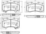 Nipparts Колодки тормозные NISSAN PATROL III (Y62) 10- передн. (N3601109)