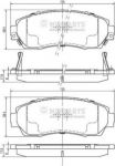 NIPParts N3604073 комплект тормозных колодок, дисковый тормоз на HONDA CR-V III (RE)