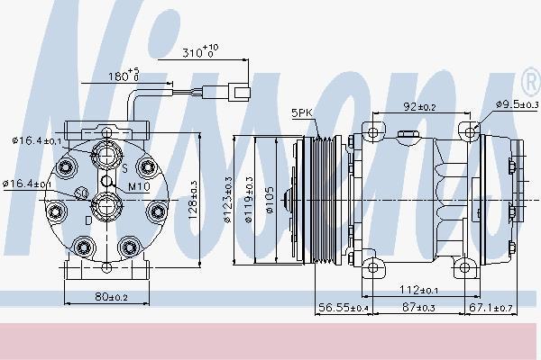 Nissens 89079 компрессор, кондиционер на RENAULT TRUCKS Premium