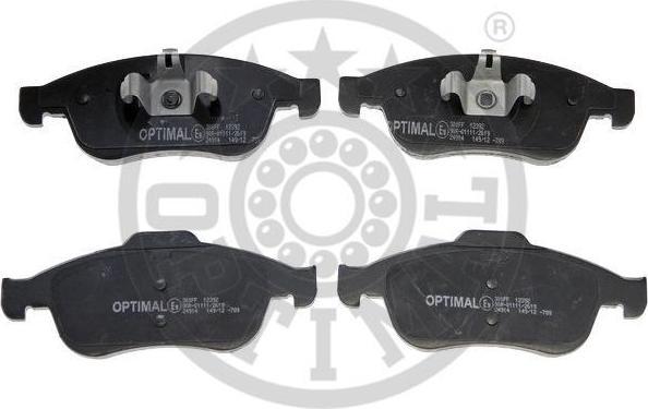 Optimal 12392 комплект тормозных колодок, дисковый тормоз на RENAULT MEGANE III Наклонная задняя часть (BZ0_)