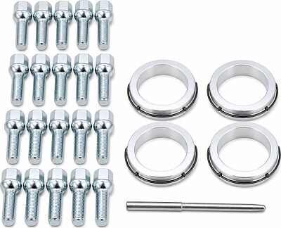 Монтажный комплект OZ Racing 81710359 для Mercedes: 20 болтов R35K M12x1,5, резьба 34,9 мм, сфера R12, SW17, 4 кольца XL 79/66,56 мм и штифт