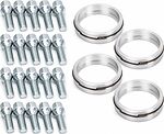 Монтажный комплект OZ Racing 81710396 для BMW: 20 болтов C17F27 M14x1,25, резьба 28 мм, конус 60°, SW17, 4 кольца XL 79/72,56 мм со стопорами