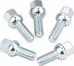 Комплект сферических колесных болтов OZ Racing R38U 80910208: 5 штук, M14x1,5, резьба 38 мм, сфера Ø24 мм