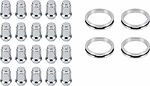 Монтажный комплект OZ Racing 81710102 для Honda: 20 закрытых гаек D6 M12x1,5, конус 60°, SW19, высота 34 мм, 4 кольца L 75/64,1 мм со стопорами