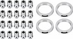Монтажный комплект OZ Racing 81710229 для Subaru: 20 открытых гаек D23 M12x1,25, конус 60°, SW19, высота 25 мм, 4 кольца L 75/56,1 мм со стопорами