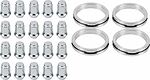 Монтажный комплект OZ Racing 81710321 для Honda и Acura: 20 закрытых гаек D6 M12x1,5, конус 60°, SW19, высота 34 мм, 4 кольца XL 79/64,1 мм со стопорами