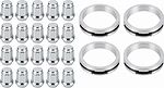 Монтажный комплект OZ Racing 81710352 для Toyota: 20 закрытых гаек D8 M12x1,5, конус 60°, SW21, высота 34 мм, 4 кольца L 75/54,06 мм со стопорами