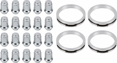 Монтажный комплект OZ Racing 81710371 для Suzuki: 20 закрытых гаек D2 M12x1,25, конус 60°, SW19, высота 34 мм, 4 кольца L 75/60,01 мм со стопорами