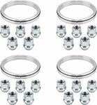 Монтажный комплект OZ Racing 81710395: 20 открытых гаек D27 M12x1,5, конус 60°, SW21, высота 21 мм, 4 кольца L 75/66,06 мм со стопорами