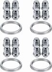 Монтажный комплект OZ Racing 81710493: 16 закрытых гаек D9 M12x1,25, конус 60°, SW21, 4 кольца S 68/60,06 мм со стопорами
