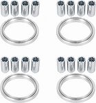 Монтажный комплект OZ Racing 81710494: 16 гаек DST20B M12x1,25, конус 60°, 4 кольца S 68/60,06 мм со стопорами