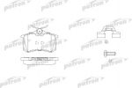 PATRON Колодки тормозные дисковые задн FORD: GALAXY 95-, SEAT: ALHAMBRA 96-, IBIZA IV 03-, VW: SHARAN 95- (PBP1481)