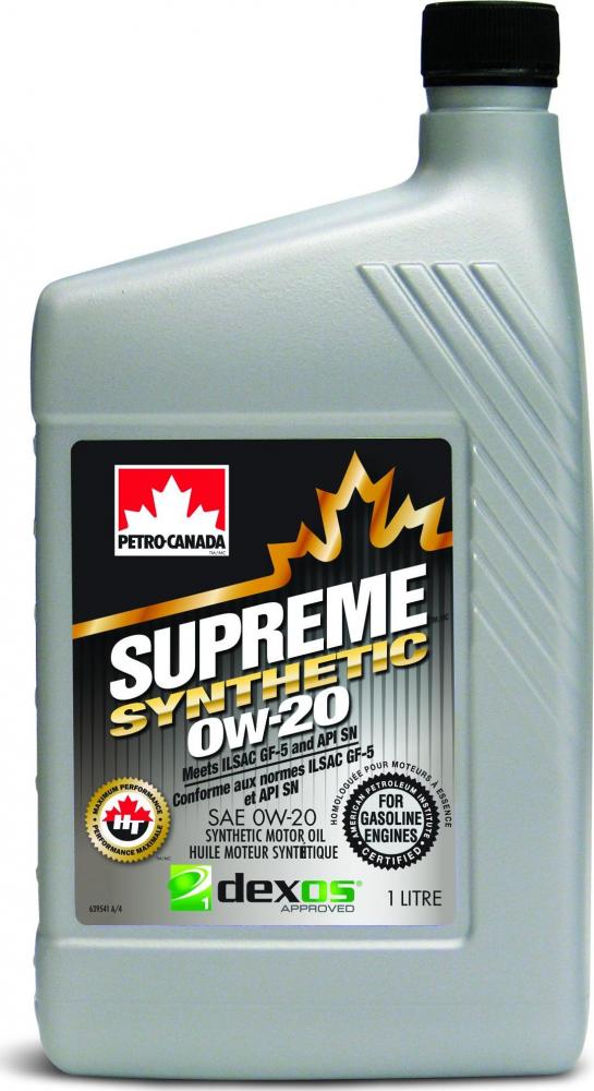 PETRO-CANADA MOSYN02C12 Oil Engine SUPREME SYNTHETIC 0W-20 1L