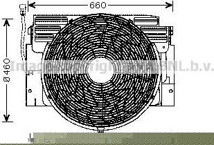 Prasco BW7518 вентилятор, охлаждение двигателя на X5 (E53)