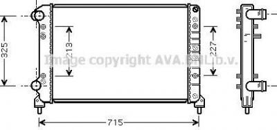 Prasco FT2262 радиатор, охлаждение двигателя на FIAT DOBLO Cargo (223)