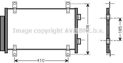 Prasco FTA5351D конденсатор, кондиционер на FIAT DUCATO автобус (244, Z_)