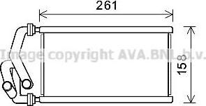 Prasco HDA6294 теплообменник, отопление салона на HONDA CR-V III (RE)