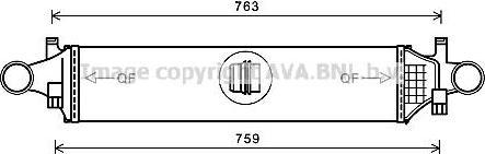 Prasco MSA4658 интеркулер на MERCEDES-BENZ B-CLASS (W246, W242)