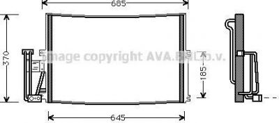 Prasco OLA5241 конденсатор, кондиционер на OPEL VECTRA B (36_)