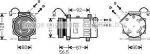 Prasco PEK036 компрессор, кондиционер на PEUGEOT 406 купе (8C)