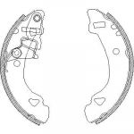 Remsa 4303.00 комплект тормозных колодок на FIAT UNO (146A/E)