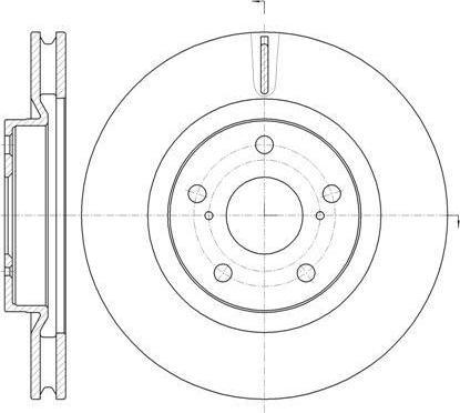 Remsa 61259.10 тормозной диск на TOYOTA CAMRY седан (AVV5_, XV5_)